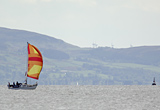 Yacht sailing on Clyde
