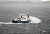 mv Coruisk on Clyde in storm