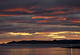winter sunset over Toward & Bute
