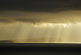Sun rays over Cumbrae