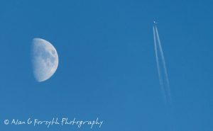 Moon & Plane