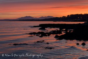 Winter Sunset, South Cowal, Argyll
