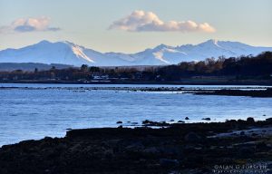 Arran in Winter from South Cowal