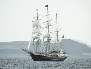 Tall Ship Tenatious on Clyde 11-Sept-2019