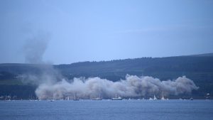 Inverkip Power Station Chimney Demolition