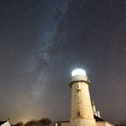 Milky Way Over Toward Lighthouse Milky Way Over Toward Lighthouse