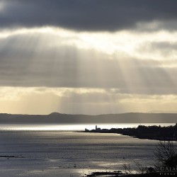 Sun Rays Over CToward Lighthouse Sun Rays Over CToward Lighthouse