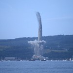 Inverkip Power Station Chimney Demolition