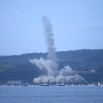 Inverkip Power Station Chimney Demolition